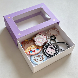 Custom Logo Printed <b>Small</b> <b>Gift</b> Paper Sleeve Drawer Slide Pull Out Key Chain Keychain Packaging Drawers Paper <b>Boxes</b> - Product Image 3