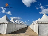 Tente Pagode Extérieure en Aluminium Imperméable en PVC 3x3 4x4 5x5 6x6 8x8 10x10m avec Impression de Logo Personnalisé pour Expositions et Événements
