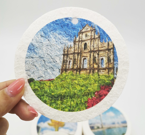 Naturel Écologique Blanc Bain Douche Visage Corps Peau Comprimée Pâte De Bois Cellulose Éponge Feuilles - Product Image 4