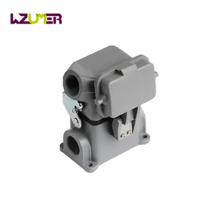 WZUMER 6 Pin Side Entry Power Application Electrical Heavy Duty Connector With Plastic Cover