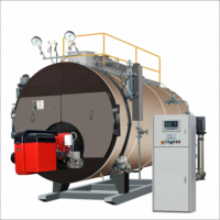 Caldera de Vapor Industrial de Tubos de Fuego con Espalda Húmeda de Tres Pasos, Automática, de Gas Natural y Diésel, Serie WNS de 1-20 Toneladas, Calidad de Exportación, Directo de Fábrica