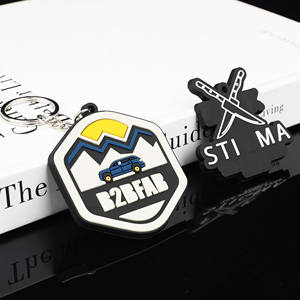 Gantungan Kunci Logam 3D Kartun Karet Lunak Kustom - Ramah Lingkungan Tidak Beracun Hadiah Promosi - Product Image 2