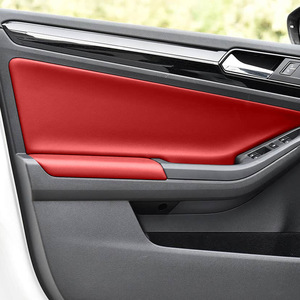 <b>Car</b> Door Panel Leather <b>Interior</b> Trim For Volkswagen Sagitar 15-18 Jetta Door Handle Cover True Microfiber Leather - Product Image 2