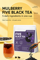 Bolsitas de Té Herbal Premium de Bayas de Goji, Morera Negra y Sésamo para la Salud del Cabello y Apoyo Renal - Mezcla Adelgazante, Paquete de 250g