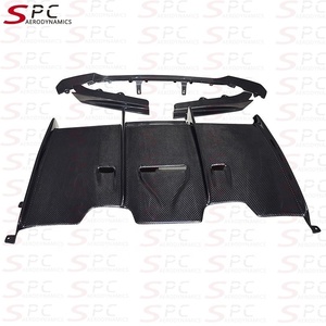 Diffuseur arrière en fibre de carbone sèche SPC 2014-2020 pour <span class=keywords><strong>BMW</strong></span> M3 M4, kit de lèvre arrière en fibre de carbone préimprégnée pour <span class=keywords><strong>BMW</strong></span> M3 M4 F80 F82 F83 - Product Image 6