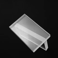 Plaque de silice en verre fondu à haute transmission de la lumière Disques en verre de quartz à haute pression