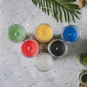 Bougies en pot personnalisées en gros, couleurs arc-en-ciel, spirituelles, religieuses, commémoratives, chakra, prière, bougies de 7 jours pour rituels d'argent - Product Image 6