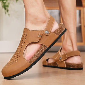 Nuevas Sandalias de Hombre 2026, Tipo Pantuflas, para Verano, Uso en Exteriores, Cuero Genuino Suave, Versátiles, con Suela Gruesa, a la Moda - Product Image 4