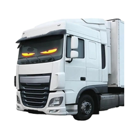 LOY Truck Devil Eyes Panneau LED Prise USB Pare-Brise de voiture Affichage flexible Écran animé Flex Remorque Auto Lights 5V 12V Nouveau