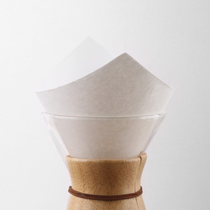 Papel de filtro de café cuadrado L-Beans, sin blanquear, 40 hojas, fibra de madera original para cafetera de goteo - Product Image 3