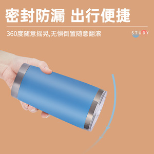Gobelet isotherme en acier inoxydable 20 oz à double paroi, isolé sous vide, portable, pour les voyages et l'extérieur - Product Image 1