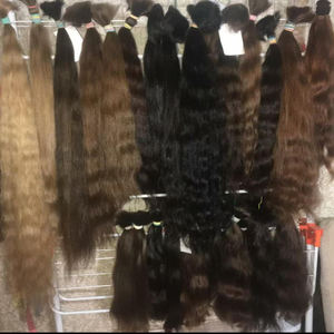 Extensiones de cinta de mechones de cabello humano rizado birmano Remy virgen ruso eslavo europeo sin procesar marrón claro para pelucas Judías - Product Image 6