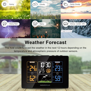 <span class=keywords><strong>Station</strong></span> de prévision météo sans fil pour une utilisation intérieure et extérieure jusqu'à 3 capteurs extérieurs - Product Image 2