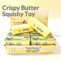 Bestseller transfrontalier : Jouet anti-stress en silicone souple, réaliste, style crème, à rebond lent, en forme de bâton de beurre moelleux et croustillant, tactile