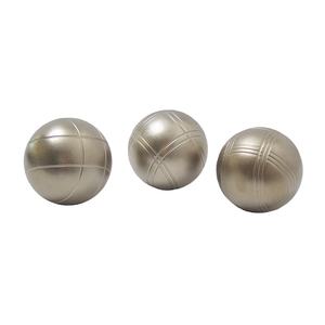 Ensemble de <span class=keywords><strong>pétanque</strong></span> ZQURE sablée argentée et jaune avec jeu de boules de bocce 6 pièces, logo personnalisé et <span class=keywords><strong>sac</strong></span> de <span class=keywords><strong>pétanque</strong></span> (acier Q159) pour usage extérieur - Product Image 2