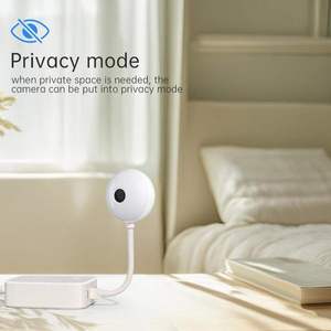 Cámara para Mascotas con Modo de Privacidad, Cuello Flexible y Base con Banco de Energía, Diseño de Plástico Blanco para Uso Doméstico - Product Image 6