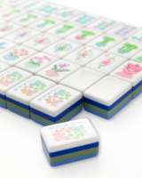 Jeu de Mahjong américain de luxe personnalisé en acrylique gravé pour la maison et les clubs