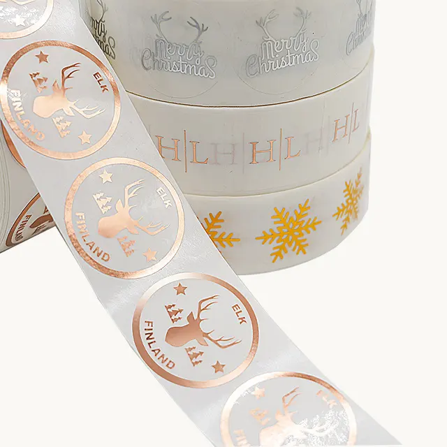 Biodegradable Waterproof Custom Roll Logo Luxury Packaging Bottle Embossed Gold Foil Labels Stickers Printing For Food Cosmetic