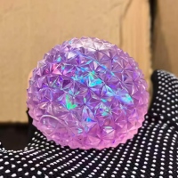 Balle anti-stress souple en EVA et maltose, forme diamant, à paillettes, à rebond lent, jouet sensoriel à pincer pour adultes et enfants, pour soulager l'anxiété et les émotions