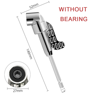 1/4 "Hex Shank trình điều khiển khoan bit Adapter góc bên phải khoan tập tin đính kèm <span class=keywords><strong>90</strong></span> độ không dây khoan Adapter Screwdriver phụ kiện - Product Image 6