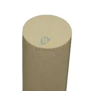 Barra plástica de alto desempenho da matéria prima pura 15 50 55mm de diâmetro da barra plástica de Peek