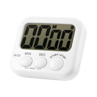 Con interruptor, temporizador de cocina Led Digital para cocinar, estudio, cronómetro, reloj despertador, reloj electrónico, tiempo de cuenta regresiva