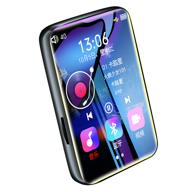 2.5 Inch Full Screen Touch Metal MP4 Player with Bluetooth FM Radio Video  8GB Music MP3 Built-in Voice Recorder