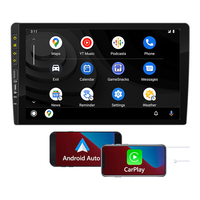 Layar Sentuh Universal Double 2 Din dengan GPS, Wireless Carplay dan Android Auto, Radio Mobil Android 2 Din 9 Inch, Stereo Mobil