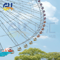 Grande Roue de 108 Mètres de Chine : Équipement de Manèges pour Adultes, Aire de Divertissement Extérieure, Grande Attraction Thématique
