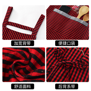 Tablier personnalisé avec logo 2026 – Nouveau tablier de <span class=keywords><strong>cuisine</strong></span> en pur coton, style japonais classique, résistant à l'eau, avec plusieurs poches - Product Image 4