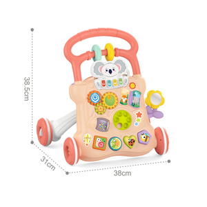 बाओ हान पुश वॉकर बेबी उत्पाद शैक्षिक गतिविधि खिलौने जो बच्चों को 1 में 4 में पहियों और सीट के साथ सीखने - Product Image 5