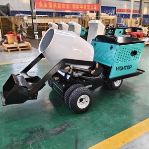 HT800 Marca HIGHTOP Mini Betoniera 400L Autocaricante Mini Dumper Portatile Miscelatore Automatico di Cemento su Ruote - Product Image 6