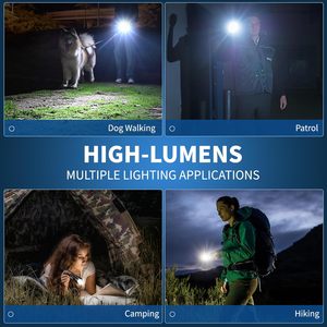 P70 đèn pin chiến thuật bên COB đỏ mạnh mẽ <span class=keywords><strong>Zoom</strong></span> USB sạc <span class=keywords><strong>LED</strong></span> <span class=keywords><strong>Torch</strong></span> 26550 pin lithium nhôm RoHS cắm trại IP65 - Product Image 6