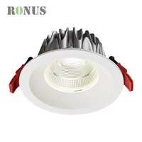Spot lumineux LED étanche à intensité réglable IP65, 15W, encastré, 18W, antireflet