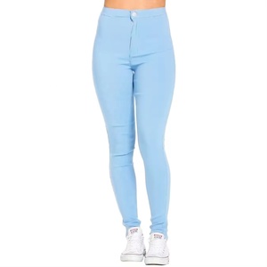 Femmes Tendance Taille Haute Slim Fit Confort Jeggings Jeans Stretchy Denim Pants Work Casual - Product Image 3