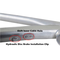 Pièces détachées de vélo en alliage d'aluminium Cadre de vélo brut vierge Cadre de vélo de montagne Cadre de frein à disque 27.5 29 pouces Cadre de vélo