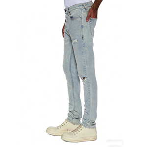 Pantaloni in Denim Streetwear da <span class=keywords><strong>uomo</strong></span> <span class=keywords><strong>Jeans</strong></span> elasticizzati strappati per <span class=keywords><strong>uomo</strong></span> donna skateboard stile Casual Urban Fashion - Product Image 6