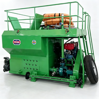Machine à pulvériser des graines d'herbe, hydro-seeding avec pompe de 120 m3/h pour une opération de semis rapide sur de grandes surfaces