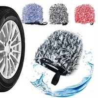 Gants de nettoyage de roues de voiture en microfibre ultra doux et sans rayures & mitaines de lavage de pneus pour le detailing automobile - 3 couleurs