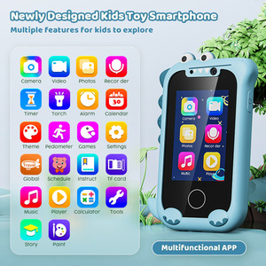 Cadeau d'anniversaire de Noël Téléphone intelligent pour enfants avec double caméra et lecteur de musique Jouet d'apprentissage pour tout-petits - Product Image 6