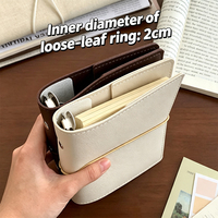 Nouveau carnet de planification portable A6 en cuir PU, journal de poche avec pages intérieures vierges, bloc-notes pour agenda quotidien