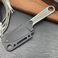 Nouveau design 1119 Couteau de poche droit compact à lame en acier à haute teneur en carbone et manche pleine longueur, pour fruits, survie en extérieur et chasse