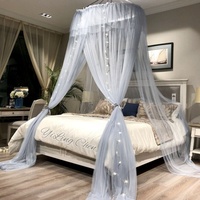 Moustiquaire ronde de fabrication chinoise avec trois portes pour lit simple, double, queen et king size 65x250x1300cm