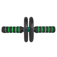 Kit de rouleaux de fitness 6-en-1 pour la maison, en acier ABS, couleur personnalisée, pour exercices abdominaux, entraînement facile, utilisation universelle, unisexe JQ-AB01