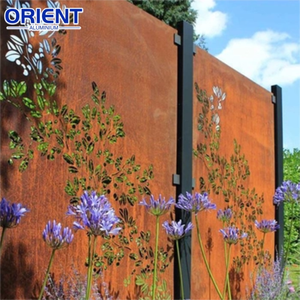 Pannello in acciaio corten tagliato al laser recinzione in alluminio <span class=keywords><strong>giardino</strong></span> privacy schermo in acciaio corten pannello in acciaio corten in alluminio schermi <span class=keywords><strong>per</strong></span> la privacy - Product Image 3