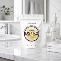 Fabricant de compléments alimentaires sur mesure OEM ODM, capsules molles de vitamine D3 5000UI K2 pour la santé des adultes