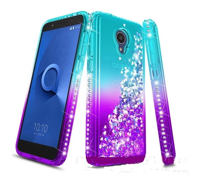 Trending Hot Products Transparent Custom Design Glitter Cell Phone case Cover Liquid Quicksand case for iphone