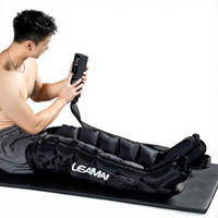 Bottes de récupération par compression d'air sans fil avec logo personnalisé, système de massage complet des jambes, appareil de pompe DVT