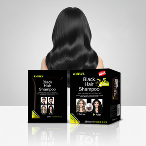 Tinta per Capelli Nera Naturale Permanente, Crema con 96% di Contenuto Vegetale, <span class=keywords><strong>Senza</strong></span> <span class=keywords><strong>Ammoniaca</strong></span>, Copre i Capelli Grigi, <span class=keywords><strong>Colore</strong></span> a Lunga Durata, Qualità Professionale - Product Image 1