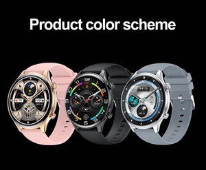 Montre connectée sportive AMOLED avec NFC, rappel de sédentarité, écran tactile, <span class=keywords><strong>Android</strong></span>, étanche IP68, autonomie de 5 à 7 jours - Product Image 6